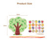 Montessori baby cognitive toys cartoon wooden educational stringing game toys