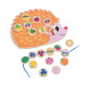 Montessori baby cognitive toys cartoon wooden educational stringing game toys