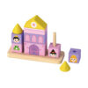 Wooden building block stacking Creative castle building block toys Children's sorting and stacking puzzle games Suitable for preschoolers
