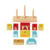 Wooden building block stacking Creative circus building block toys Children's sorting and stacking puzzle games Suitable for preschool children