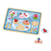 Montessori Early Education Wooden Afternoon Tea Puzzle 3d Wooden Jigsaw Puzzle Game for Kids