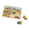 Montessori Early Education Wooden Engineering Vehicle Jigsaw Puzzle 3d Wooden Jigsaw Puzzle Game for Kids