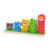 Wooden animal geometric shape sorting toys Children's color shape matching stacking Suitable for early education intelligence matching games