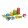 Wooden animal geometric shape sorting toys Children's color shape matching stacking Suitable for early education intelligence matching games