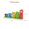 Wooden animal geometric shape sorting toys Children's color shape matching stacking Suitable for early education intelligence matching games