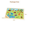 Early childhood educational toys forest animals Montessori baby wooden puzzle suitable for toddlers