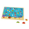 Play Pieces Toy Toddler Wooden Marine Organism Sealife Animal Puzzle