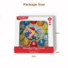 Wooden Children's Early Education Puzzle Color Shape Cognitive Matching Marine Animal Digital String Rope Teaching Clock
