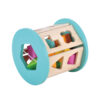 Wooden colorful building block box for preschoolers to learn shapes and colors, suitable for learning children's grasping ability