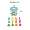 Wooden colorful building block box for preschoolers to learn shapes and colors, suitable for learning children's grasping ability