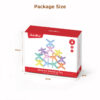 Children's creative wooden building block toys cartoon balance stacking game color classification building blocks educational toys