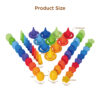 Wooden loose parts wooden mandala loose parts set sensory game toys loose parts game set 6 shapes 10 colors