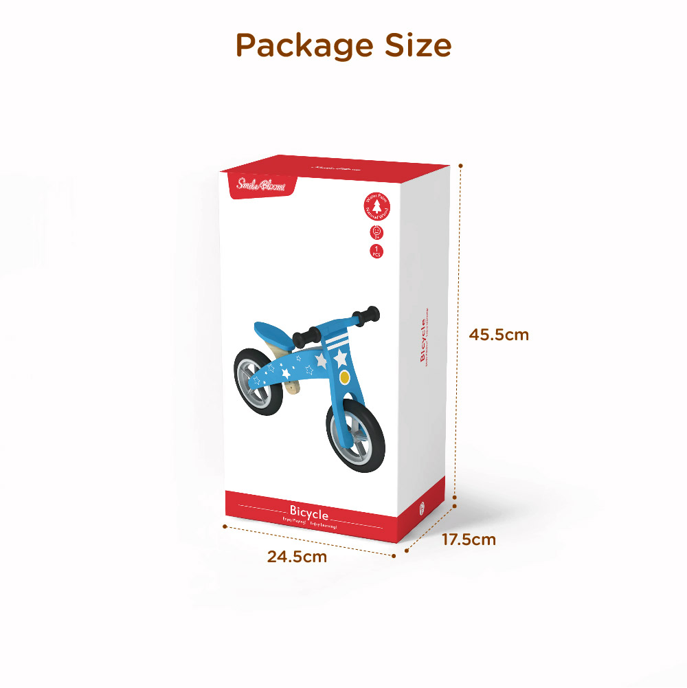 Wooden balance bike for children, pedal-free bike for babies, balance bike for children - Image 4