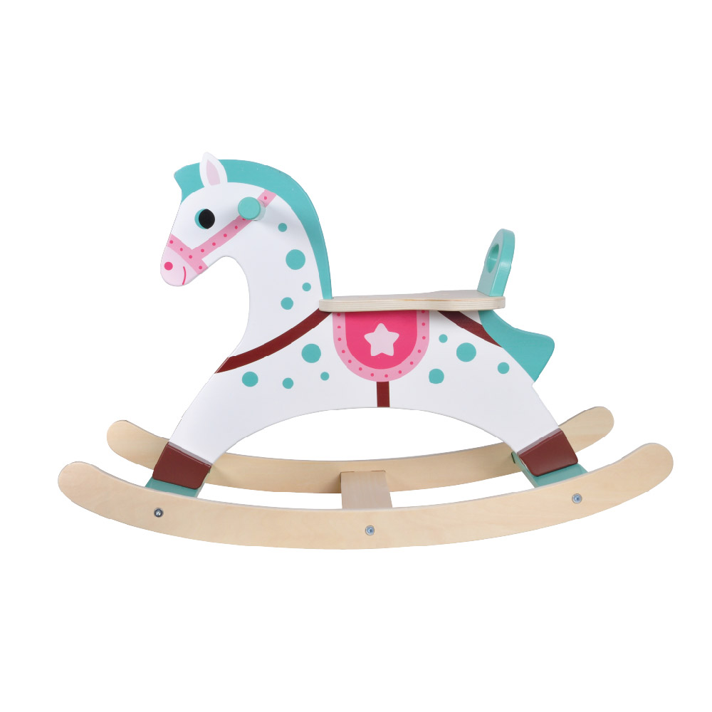 Toddler wooden rocking horse riding toy, children's balanced detachable suitable for boys and girls