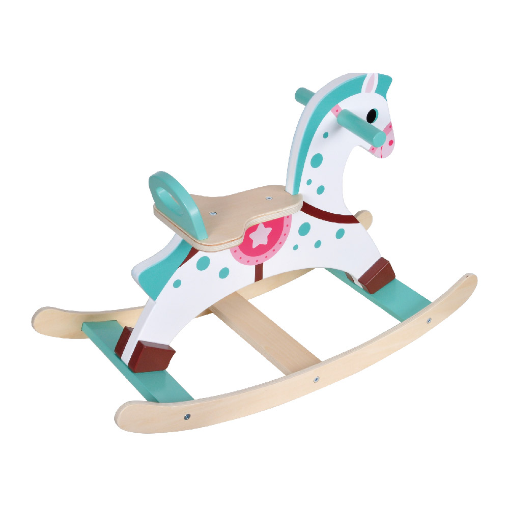 Toddler wooden rocking horse riding toy, children's balanced detachable suitable for boys and girls - Image 2