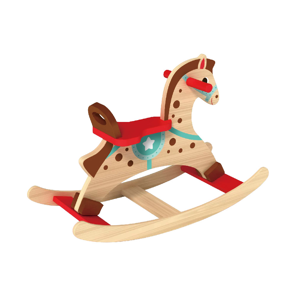 Baby wooden rocking horse, exercise children's balance ability, horse riding toys - Image 2