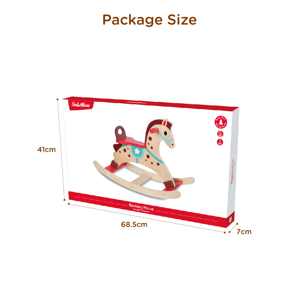 Baby wooden rocking horse, exercise children's balance ability, horse riding toys - Image 4