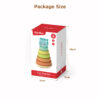 Wooden Stacking Toy Rainbow Bear Stacking Set, Educational Toys for Developing Fine Motor Skills and Color Recognition