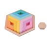 Wooden rainbow puzzle disc educational toys suitable for children's interactive games educational toys