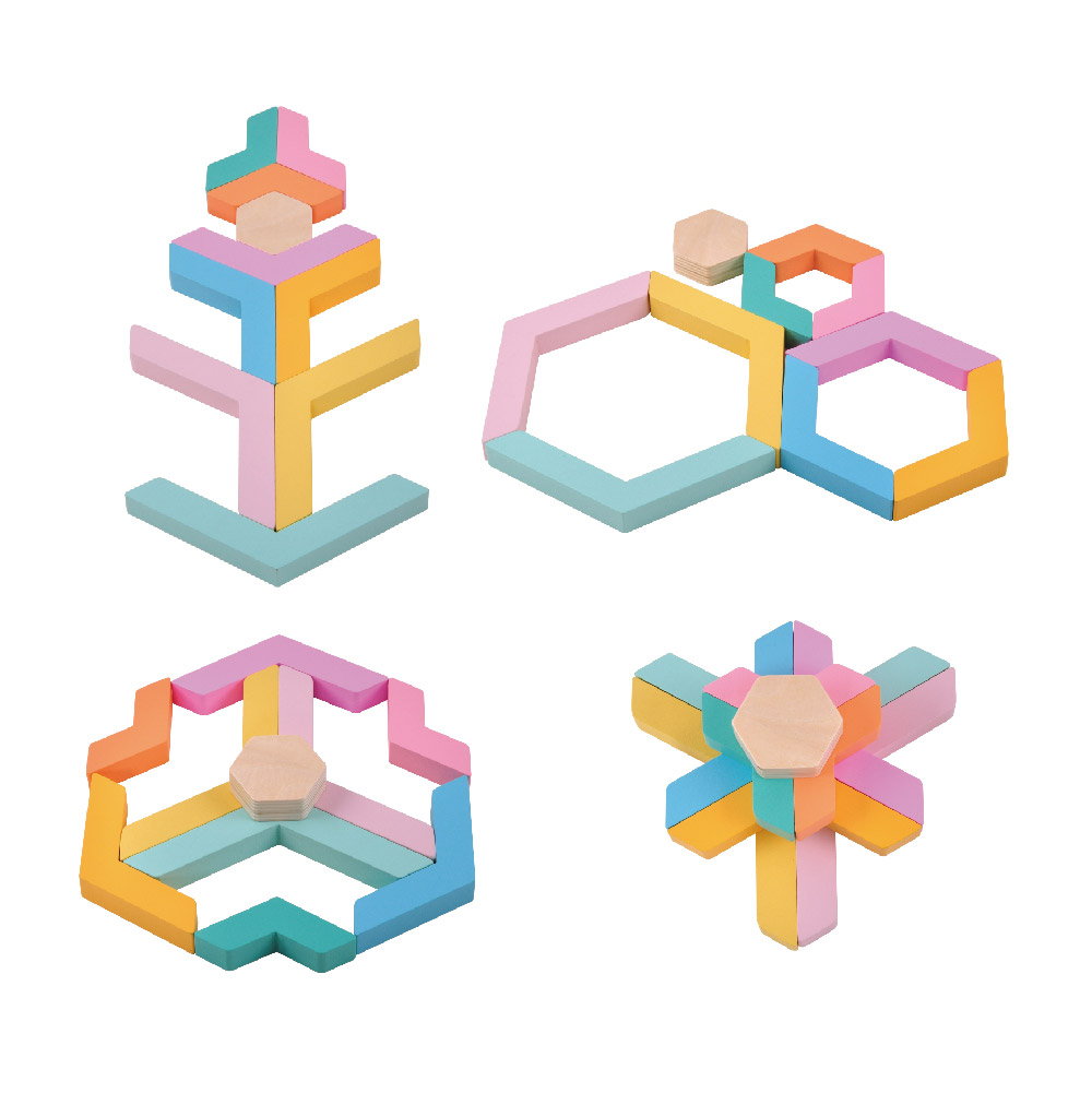 Wooden rainbow puzzle disc educational toys suitable for children's interactive games educational toys - Image 2