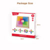 Wooden rainbow puzzle trays stacking games, educational toys