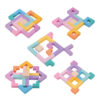 Building Blocks rainbow Stacking Game Blocks Puzzle Brain Teasers Toy