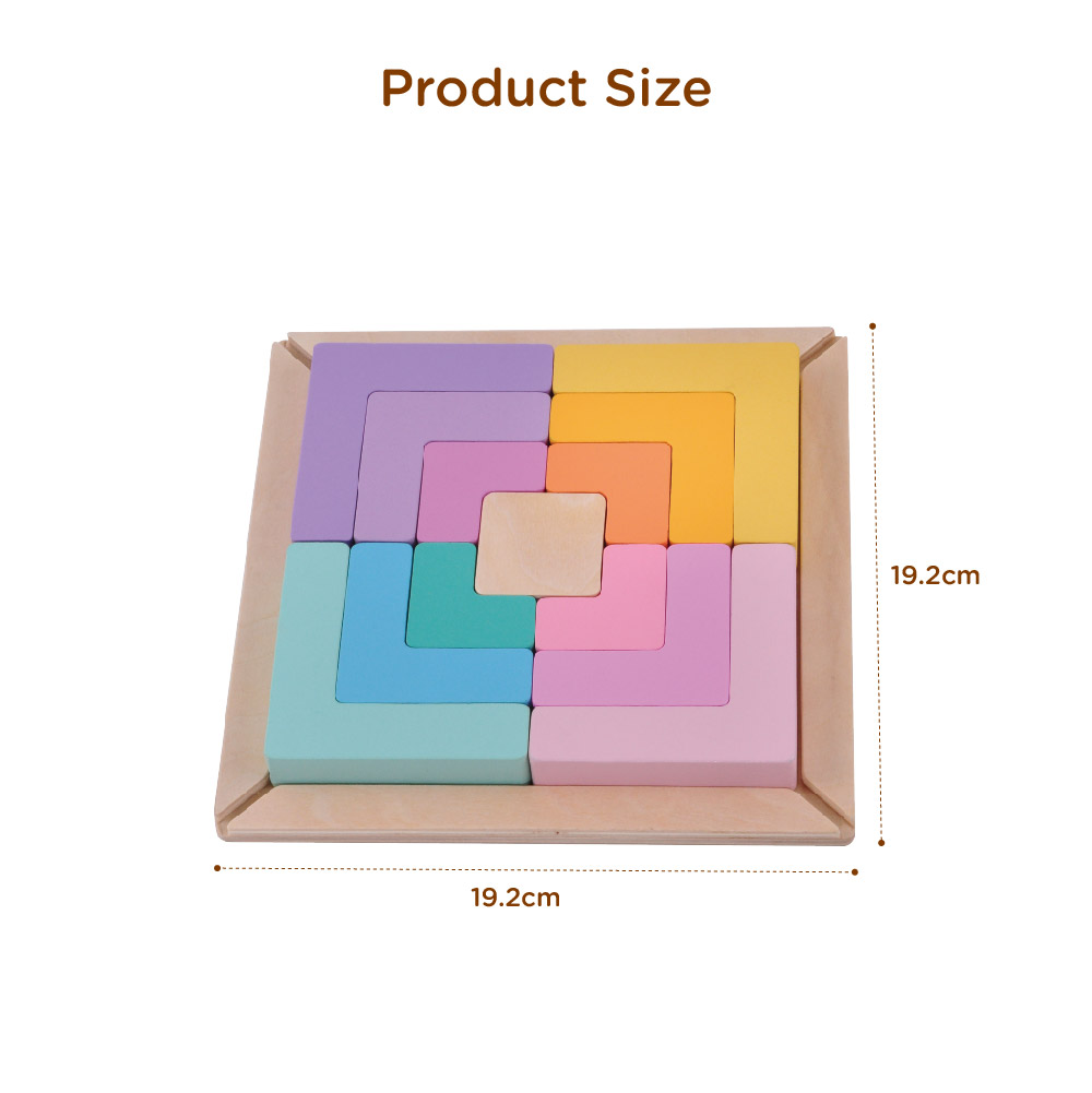 Building Blocks rainbow Stacking Game Blocks Puzzle Brain Teasers Toy - Image 3
