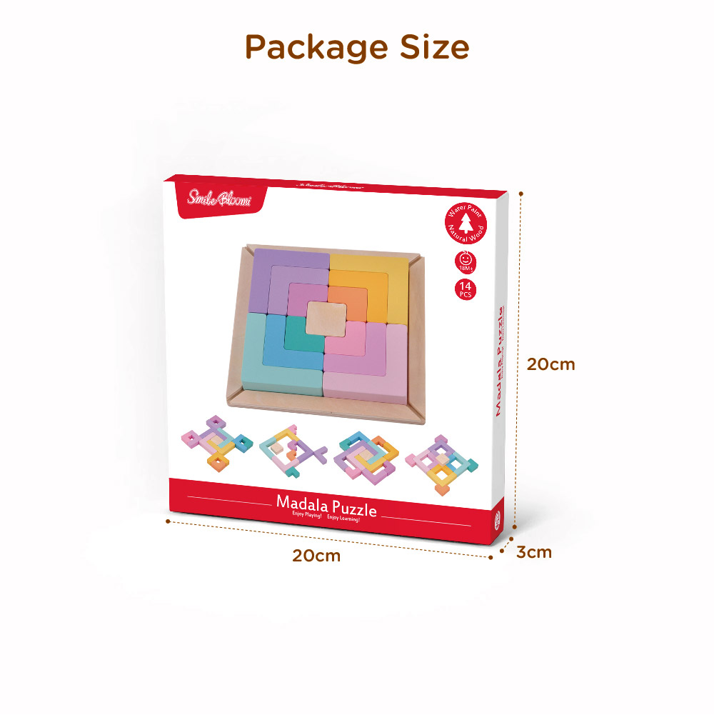 Building Blocks rainbow Stacking Game Blocks Puzzle Brain Teasers Toy - Image 4