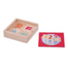 16 Pieces Wooden Blocks Toy for Kid Animal Number Alphabet Blocks Box Learning Educational Creative Toy