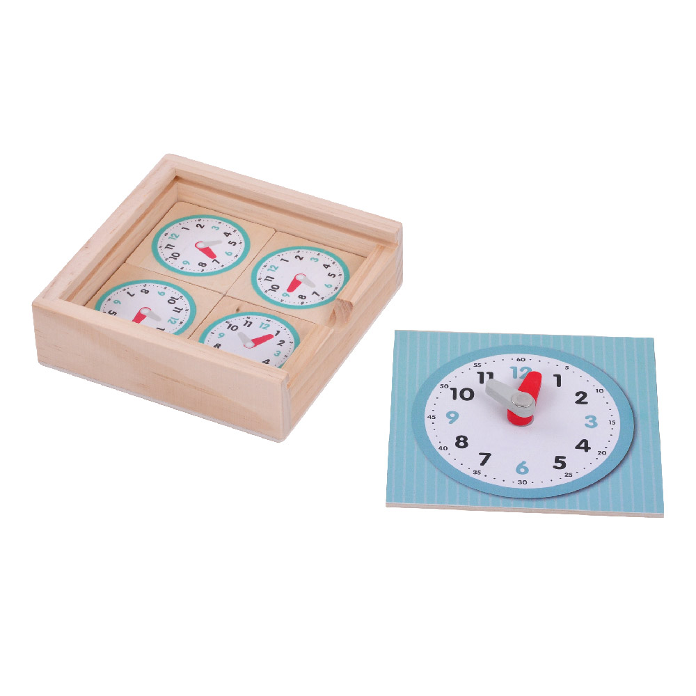 Kids Wooden Digital Clock Preschool Math Learning Toy Cognitive Enlightening Toy Learning Time - Image 3