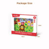Stacking wooden educational toys forest animal building blocks set balance