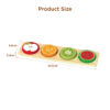 Wooden fruit geometric shape Montessori puzzle classification math building blocks preschool learning puzzle game