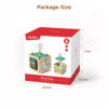 Activity Cube Beaded Toys for Kids Educational Circles Bead Wire Maze Gear Building Block Shapes Matching Graphic Cognitive Toys