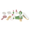 Wooden Cosmetic Set Children Role Playing Toys Fashion Hairdressing Makeup Toys Girls