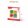 Wooden geometric shape stacking building blocks toys, educational toys, color shapes, learning early education toys