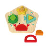 Children's wooden 3D puzzle ocean geometry puzzle children's cartoon wooden toddler Montessori learning shape early education baby