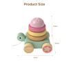 Wooden Turtle Pull Toy Educational Toy for Toddlers Crawling and Stacking Toys Push and Pull Wheels for Toddlers