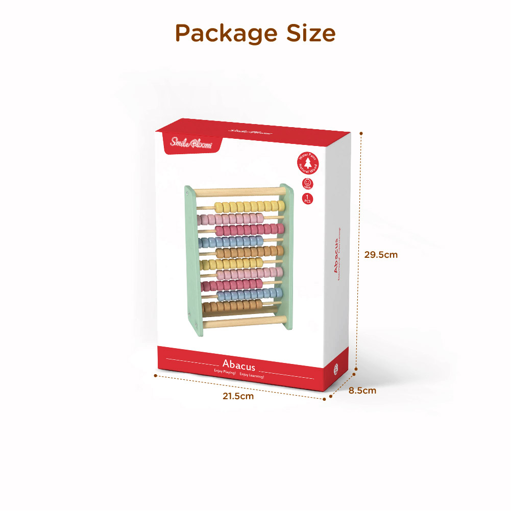 Wooden abacus math toys Digital counting calculation bead abacus Montessori game - Image 4
