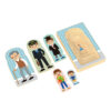 Wooden children's human body cycle Men's growth puzzle Educational toys Human body cycle cognitive matching puzzle Suitable for boys and girls to learn