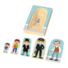 Wooden children's human body cycle Men's growth puzzle Educational toys Human body cycle cognitive matching puzzle Suitable for boys and girls to learn