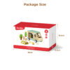 Wooden camping RV set, children's play house toys, forest picnic educational toys suitable for preschool children