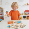 Learning Math Teaching Aids Montessori Number Cognition Game Toy Educational Digital Pairing Wooden Toys for Kid