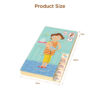 Human body pregnant multi-layer puzzle, children's early education puzzle, body cognition puzzle, wooden toys