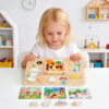 Wooden Weather Forecast Busy Board Baby Preschool Logic Thinking Game Wooden Educational Toys