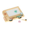 Wooden toys children's magnetic bead control pen creative graffiti drawing board early education enlightenment DIY desktop puzzle game
