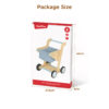 Wooden baby shopping cart Four-wheel push-pull wooden shopping cart toy Early childhood educational toy walker push-pull Suitable for boys and girls
