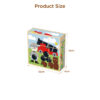 Wooden Building Block Rubik's Cube Puzzle, Princess Castle 9-Piece Wooden 6-Sided Puzzle, Educational Toys for Kids