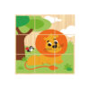Wooden Building Blocks Animal Rubik's Cube Puzzle, Animal 9-Piece Wooden 6-Sided Puzzle, Children's Educational Toys