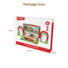 Wooden Christmas Train Assembly Track Toy Set Electric Train Track Toy