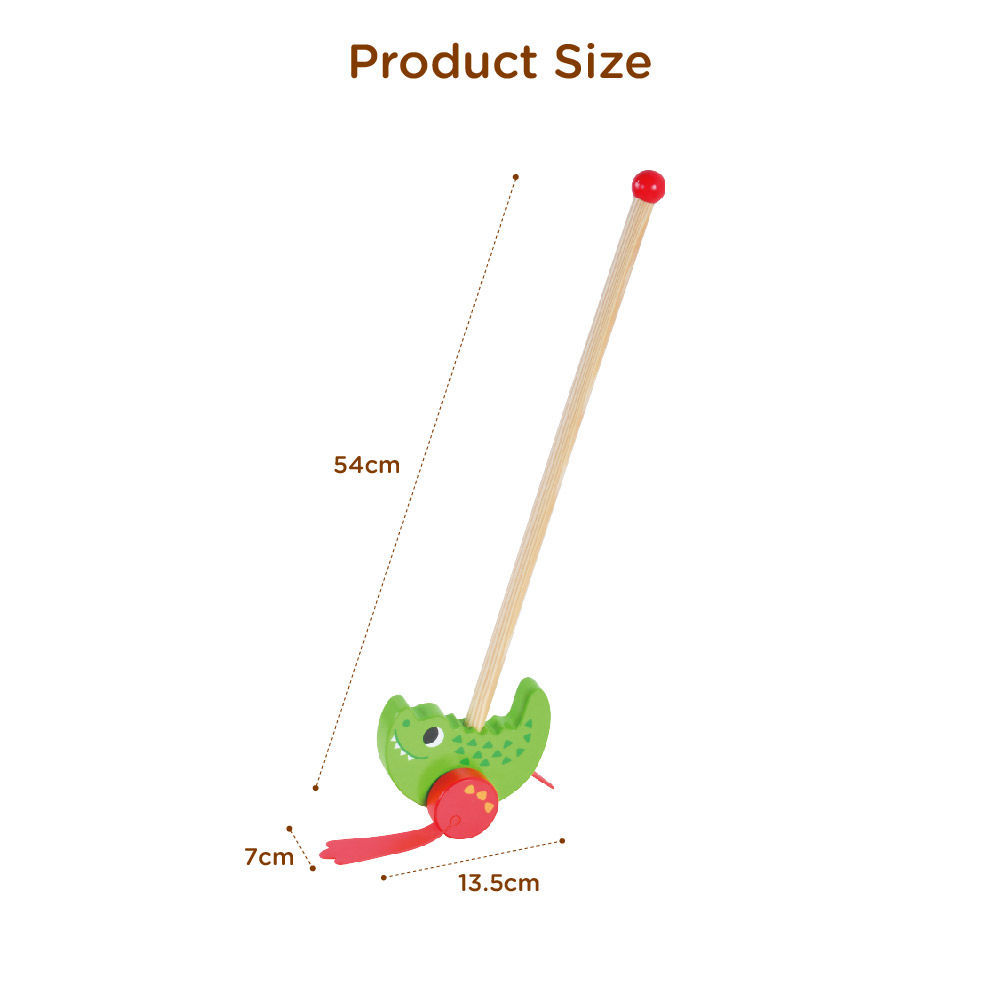 Wooden push rod toys, children's educational push and pull walking toys, develop motor skills - Image 4
